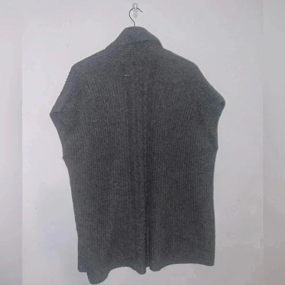 Lafayette 148 Open Front Gray Kimono Cardigan Short Sleeve Size SP - Picture 6 of 9